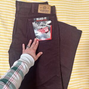 Vintage Wrangler Maroon Relaxed Fit Jeans